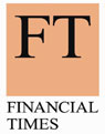 Financial Times Logo; peach, black, white