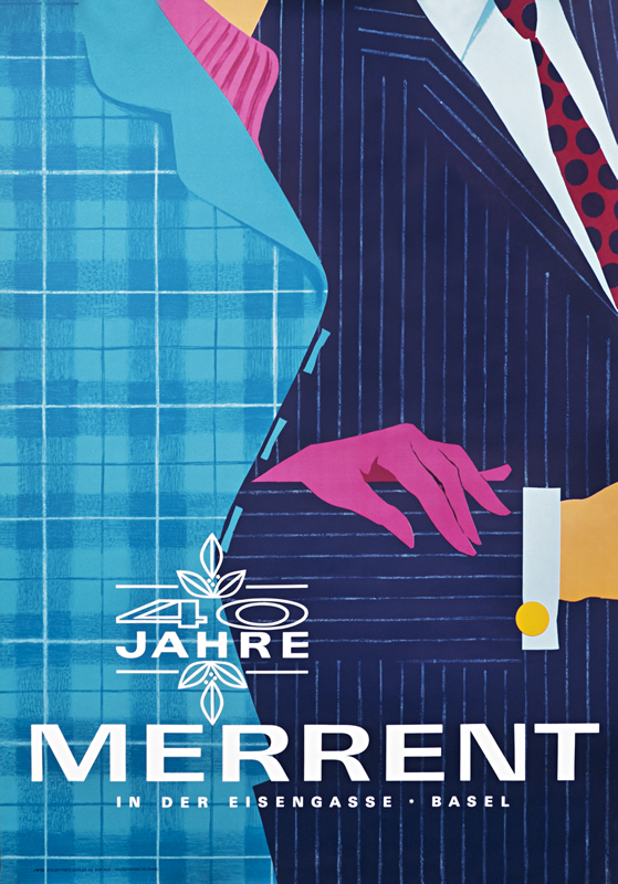 Close-up of couple walking arm in arm; black, yellow, blue, mauve