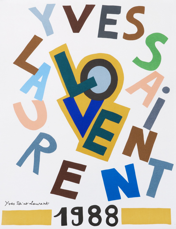 Text arrangement; yellow, blue, brown