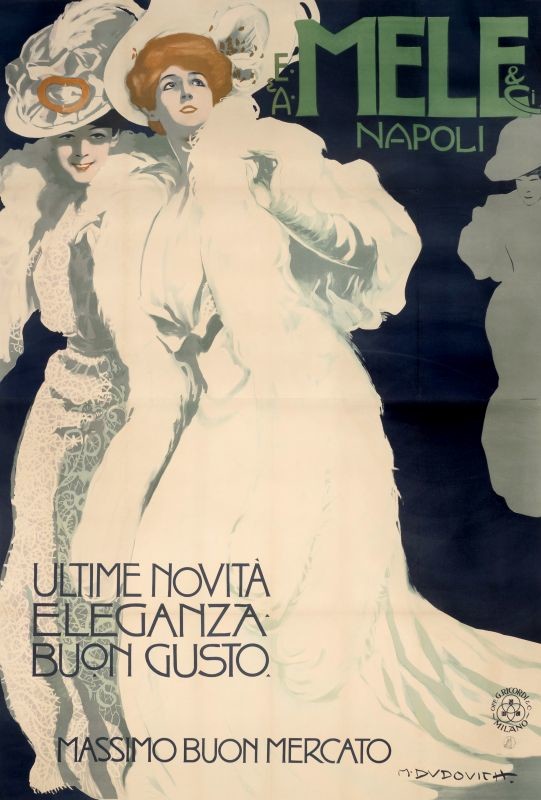 Two elegant young women in white lace dresses in spotlight; green, blue, white